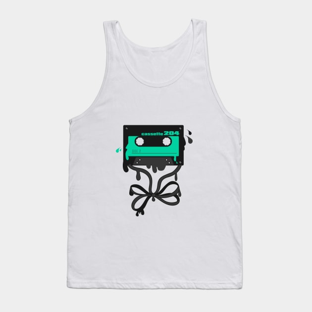 melting cassette shirt,audio cassette,cassette tape,old school,cassette party,retro cassette tape,vintage cassette tape Tank Top by theglaze